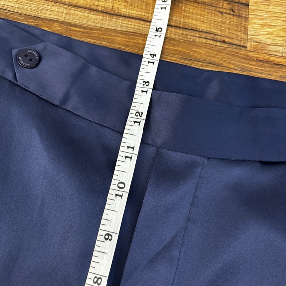 Lilysilk Comfort Fit Silk Cigarette Pants Navy Blue - Picture 10 of 11